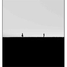 Tablo Dekor Siyah Beyaz Iki Insan Kanvas Tablo