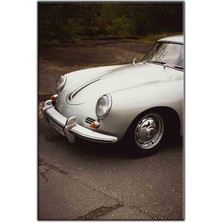 Tablo Dekor Gri Porsche 356 Kanvas Tablo