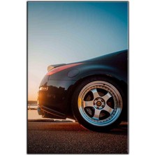 Tablo Dekor Siyah Nissan 350Z Kanvas Tablo