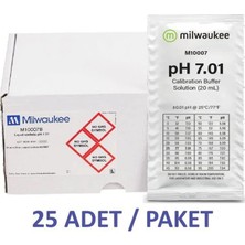 Milwaukee Ph Kalibrasyon Sıvısı 7.01 Tampon Çözeltisi 20 ml Poşet - 25 Adet / Paket