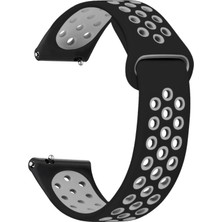 Microsonic Xiaomi Mi Watch Rainbow Gently Band Kordon Siyah Gri