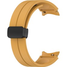 Microsonic Samsung Galaxy Watch 6 40MM Kordon Ribbon Line Sarı