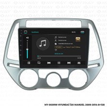 Myway Hyundai I20 Android 12 Multimedya Carplay 4gb RAM+64GB HDD 2009-2014 Navigasyon Ekran