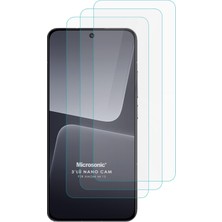 Microsonic Xiaomi Mi 13 Screen Protector Nano Glass Cam Ekran Koruyucu (3`lü Paket)