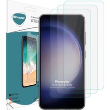 Microsonic Samsung Galaxy S23 Plus Screen Protector Nano Glass Cam Ekran Koruyucu (3`lü Paket)