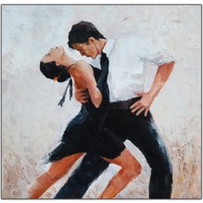 Tablo Dekor Tango Dansçıları Kanvas Tablo