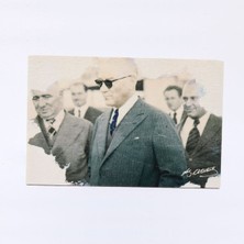 Anadolia Atatürk Ahşap Kartpostal