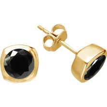 Sirius Pırlanta 1,40 Karat Siyah Pırlanta Tektaş Küpe 0402E0006