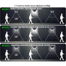 Hangast 100 Ledli 4 Adet Solar Güneş Enerjili Hareket Sensörlü Bahçe Garaj Ev Aydınlatma Lambası