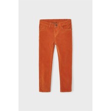 Mayoral Erkek Çocuk Fitilli Slim Fit Basic Pantolon 537 Turuncu