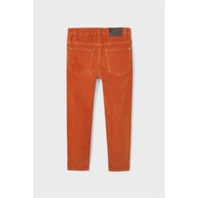 Mayoral Erkek Çocuk Fitilli Slim Fit Basic Pantolon 537 Turuncu