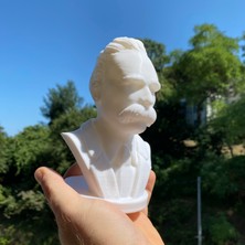 Root Made Friedrich Nietzsche Büst Niçe Büst Dekoratif Biblo Kitaplık Dekor 15CM