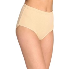 Çankaya Giyim Tutku Kadın Yüksek Bel Bato Kalın Lastik Külot Ten