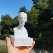 Root Made Nikola Tesla Büstü Dekoratif Obje Kitaplık Dekor Hediyelik Biblo