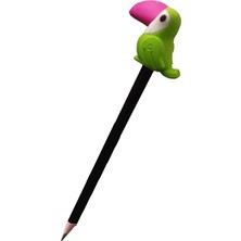 Artlantis Papagan Başlıklı Kurşun Kalem 1 Adet Cem Dolphin Papagan Figürlü Kurşun Kalem Siyah Renk Hediye Kurşun Kalem