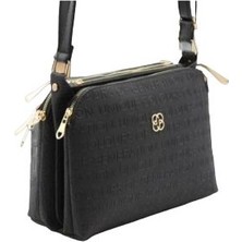 BC Barse Collection Kadın Fermuarlı 3 Bölmeli Yumuşak Deri Ayarlanabilir Çapraz Askılı  Şık Omuz Çantası