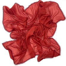 Naz Ipek 10'lu Set Kenarları Oyalı %100 Pamuklu Yazma 100X100CM Eşarp Toptan Dağıtmalık