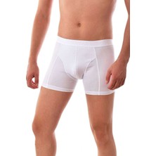 Çankaya Giyim 3 Adet Tutku Likralı Erkek Beyaz Boxer 0114