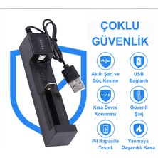 Greentech Pil Şarj Aleti (Tek Yuvalı) - Lityum Pil Şarj Cihazı / GT-BC01