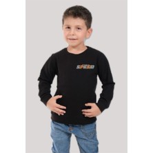 Alg Erkek Çocuk Speed Baskılı Şardonlu Sweatshirt 224473 Siyah
