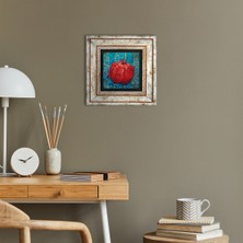 Pinecone Nar Taş Duvar Tablosu Çerçeveli Duvar Dekoru Wall Art T1-02