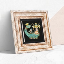 Pinecone Şahmeran Taş Duvar Tablosu Çerçeveli Duvar Dekoru Wall Art T1-08