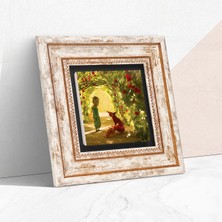 Pinecone Stone Küçük Prens Çerçeveli Taş Duvar Tablosu – Dekoratif Modern Sanat, Ev ve Ofis Dekoru |TK1-387|