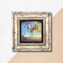 Pinecone Salvador Dalí Aziz Antonius'un Baştan Çıkarılışı Taş Duvar Tablosu Çerçeveli Duvar Dekoru Wall Art T1-306