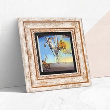 Pinecone Salvador Dalí Aziz Antonius'un Baştan Çıkarılışı Taş Duvar Tablosu Çerçeveli Duvar Dekoru Wall Art T1-306
