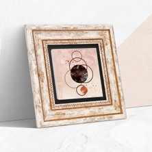Pinecone Stone Minimalist Soyut Çerçeveli Taş Duvar Tablosu – Dekoratif Modern Sanat, Ev ve Ofis Dekoru |TK1-329|