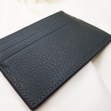 ALC Collection Hakiki Deri Floter Desen Yeşil Ince Unisex Klasik Kartlık Cüzdan