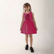 Minnie Mouse D4860 3 Kız Çocuk Elbise