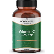 Woogss Vital Vitamin C (1000 mg) Takviye Edici Gıda 120 Tablet