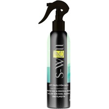 S-Well® Çift Fazlı Mavi Fön Suyu 400 ml IsıyaDirençli Sprey Tüm Saçlar İçin Nemlendirici