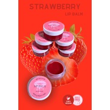 Strawberry - Vegan Dudak Balmı - Shea&hindistan Cevizi Yağı Içeren Dudak Nemlendiricisi - Lip Balm