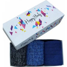 Happy Body (ART.37268-2) Kadın 3 Lü Set Degrade Özel Kutulu Bot Çorabı