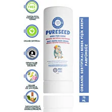 Pureseed Natural Organik Sertifikalı Bebek Pişik Kremi Parfümsüz - 75 ml