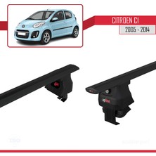 AccessoryPart Citroen C1 2005-2014 Arası ile Uyumlu Ace-4 Ara Atkı Tavan Barı Siyah