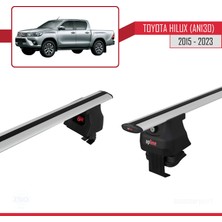 AccessoryPart Toyota Hilux (AN130) 2015 ve Sonrası ile Uyumlu Ace-4 Ara Atkı Tavan Barı Gri