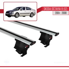 AccessoryPart Skoda Octavia Iı (1z) 2004-2008 Arası ile Uyumlu Ace-4 Ara Atkı Tavan Barı Gri