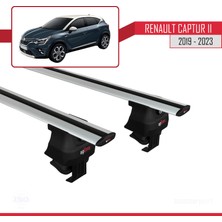 AccessoryPart Renault Captur Iı 2019 ve Sonrası ile Uyumlu Ace-4 Ara Atkı Tavan Barı Gri