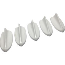 Oto Aksesuarcım Balık Sırtı Mini Süs Anten Beyaz 5'li