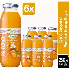 Ben Organic Propolisli Portakal ve Havuç Suyu 6 x 250 ml