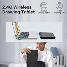Ugee S640W Kablosuz Grafik Çizim Tableti, 10 Kısayol Tuşlu, 6.5x4 Inc