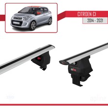 Apline Citroen C1 2014-2021 Arası ile Uyumlu Ace-4 Ara Atkı Tavan Barı Gri