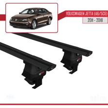 Apline Volkswagen Jetta (A6/5c6) 2011-2018 Arası ile Uyumlu Ace-4 Ara Atkı Tavan Barı Siyah