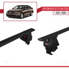 Apline Volkswagen Jetta (A6/5c6) 2011-2018 Arası ile Uyumlu Ace-4 Ara Atkı Tavan Barı Siyah