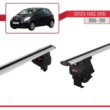 Apline Toyota Yaris / Vitz (Xp9) 2005-2011 Arası ile Uyumlu Ace-4 Ara Atkı Tavan Barı Gri