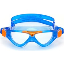 Aqua Sphere Aquasphere Vista Junior Şeffaf Cam - Mavi/turuncu Yüzücü