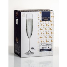 Bohemia Crystal Fulica Flüt Şampanya Kadehi (Champagne Flute) 250 ml - 6 Adet